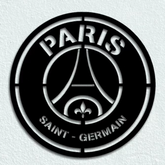Paris Saint-Germain FC Crest Wall Art - Sleek Football Club Decor for PSG Fans